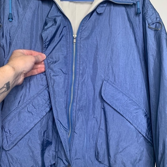 ❄️ Nouvelle Vague Joola vintage, blue puffy windbreaker jacket - Picture 7 of 12